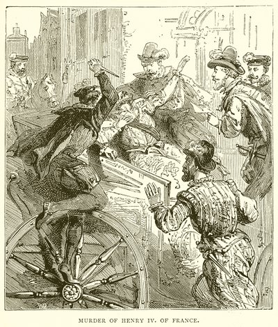 Murder of Henry IV of France by English School