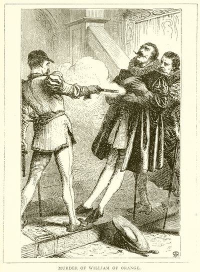 Murder of William of Orange by English School