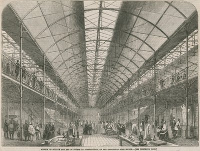 Museum of Science and Art in the course of construction, on the Kensington Gore Estate by English School