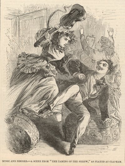Music and Discord; A Scene from The Taming of the Shrew as Played at Clapham by English School
