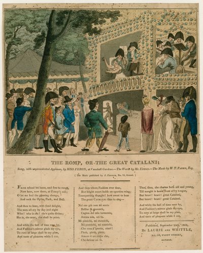 Musical score; The Romp; or, The Great Catalani by English School