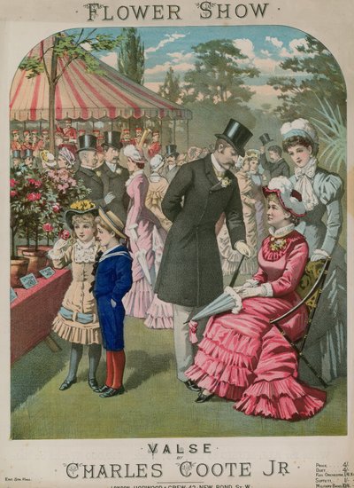 Musical Score for Flower Show, a Waltz by Charles Coote Jr by English School
