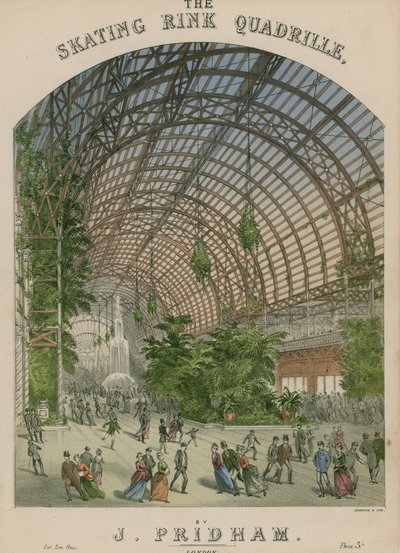 Musical score for The Skating Rink Quadrille by J Pridham by English School