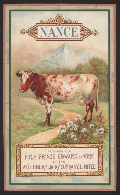 Nance, advertisement for the Aylesbury Dairy Company by English School