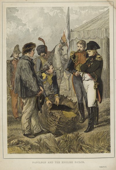 Napoleon Bonaparte and the English Sailor by English School