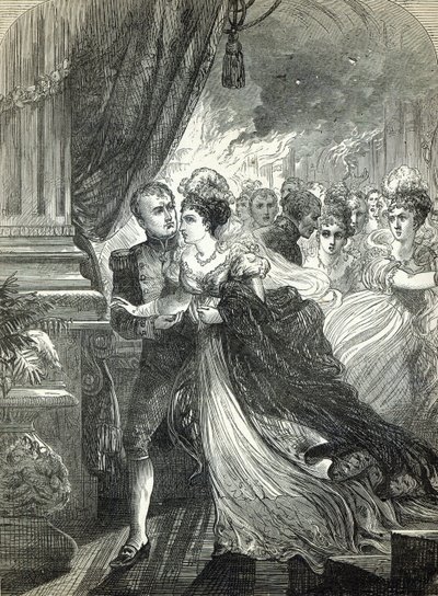 Napoleon and Marie-Louise Escaping from the Fire at the Ball Given on July 1st, 1810, by the Austrian Ambassador in Honour of the Marriage of the Imperial Couple by English School
