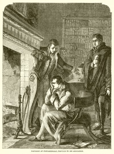Napoleon at Fontainebleau, Previous to His Abdication by English School