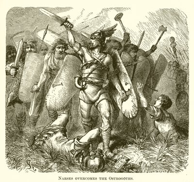 Narses Overcomes the Ostrogoths by English School