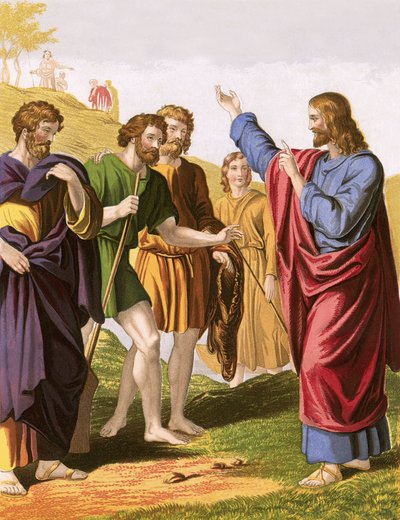 Nathanael coming to Jesus by English School