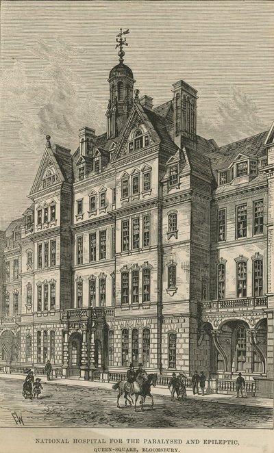 National Hospital for the Paralysed and Epileptic, Queen Square, Bloomsbury by English School