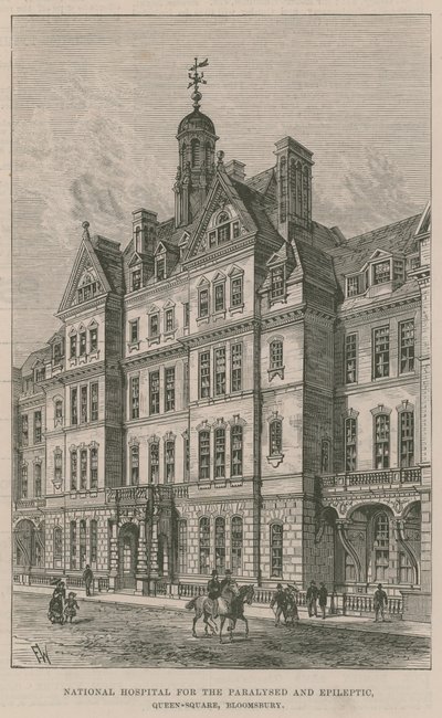 National Hospital for the Paralysed and Epileptic, Queen Square, Bloomsbury by English School