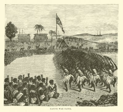 Native War Dance by English School