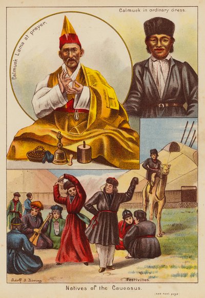 Natives of the Caucasus by English School