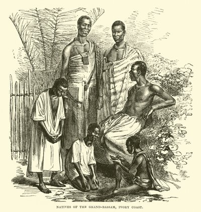 Natives of the Grand-Bassam, Ivory Coast by English School