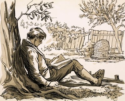 Naturalist David Douglas Inspired by Reading Robinson Crusoe by English School