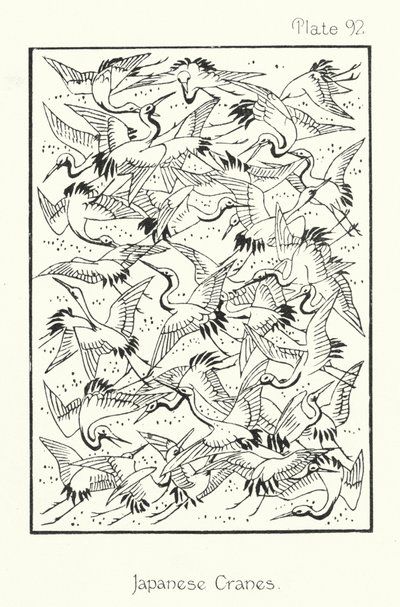 Nature in Ornament: Japanese Cranes by English School