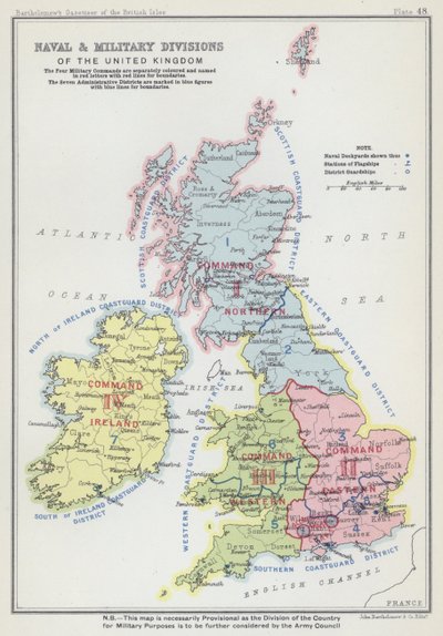Naval and military divisions of the United Kingdom by English School