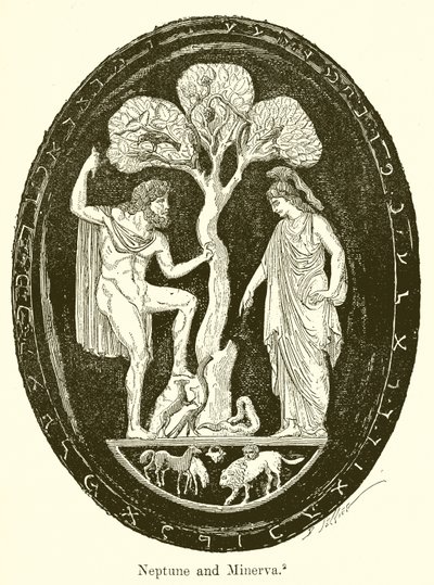 Neptune and Minerva by English School