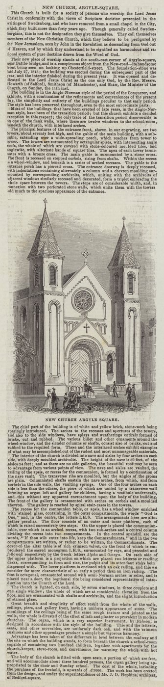 New Church, Argyle-Square by English School