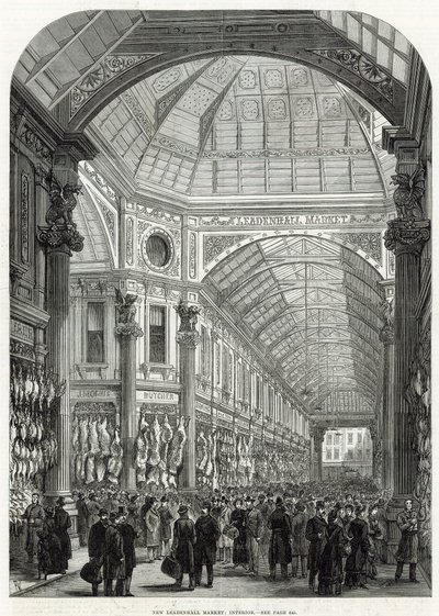 New Leadenhall Market by English School