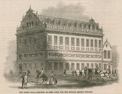 New Music Hall, erecting in Long Acre, for the Hullah Singing Schools by English School