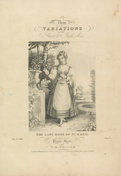 New Variations on the Favorite Irish Air by English School