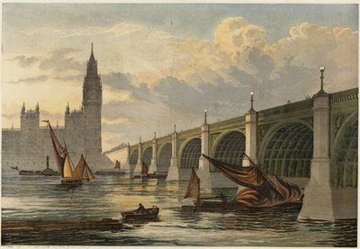 New Westminster Bridge by English School