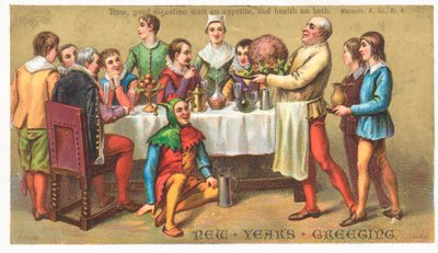 New Years Feast by English School