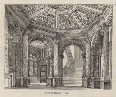New Building of the Constitutional Club in Northumberland Avenue: The Central Hall by English School