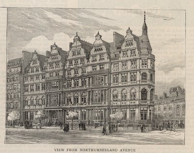 New Building of the Constitutional Club in Northumberland Avenue: View from Northumberland Avenue by English School