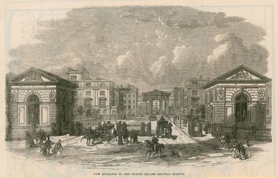 New entrance to the Euston Square railway station by English School