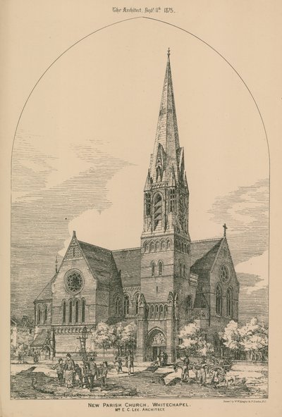 New Parish Church, Whitechapel by English School
