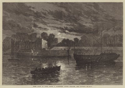 Night Guard at Upnor Castle, a Government Powder Magazine, near Chatham by English School