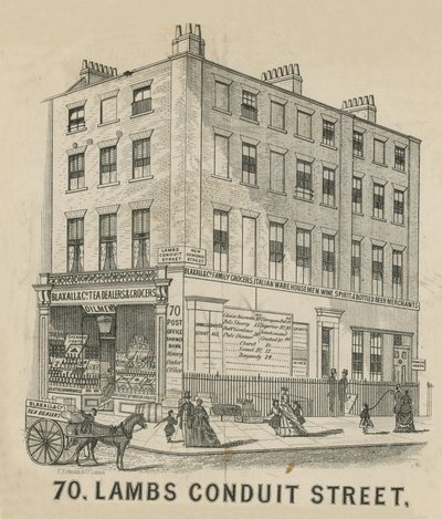 No 70 Lambs Conduit Street by English School