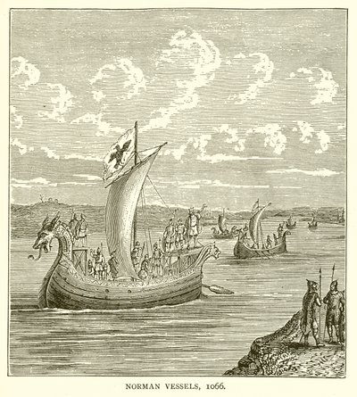 Norman Vessels, 1066 by English School