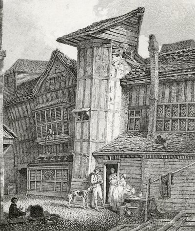 North East View of an old house lately standing in Sweedon