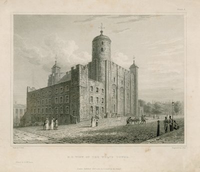 North East View of the White Tower by English School