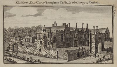 North East view of Broughton Castle, Oxfordshire by English School