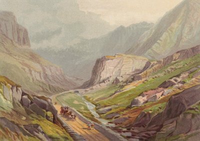 North of Wales, Pass of Llanberis by English School
