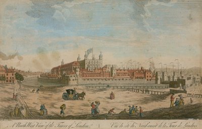 North west view of the Tower of London by English School