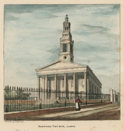 Norwood Church, Lambeth, London by English School