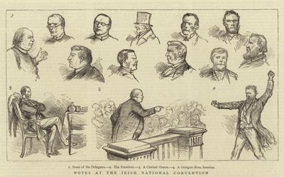 Notes at the Irish National Convention by English School
