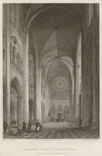 Notre Dame Cathedral, View of the South Transept by English School