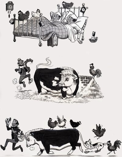 Nursery Rhyme Illustration by English School