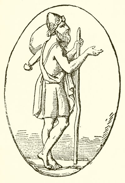 Odysseus Begging by English School
