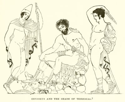 Odysseus and the Shade of Teiresias by English School