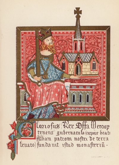 Offa, King of Mercia by English School