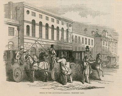 Office of the Accountant General, Chancery Lane, London by English School