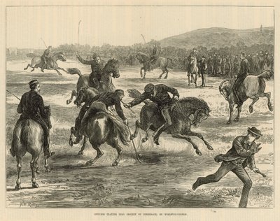 Officers Playing Polo on Woolwich Common by English School