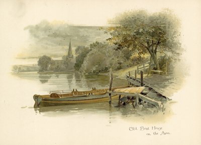 Old Boat House on the Avon by English School